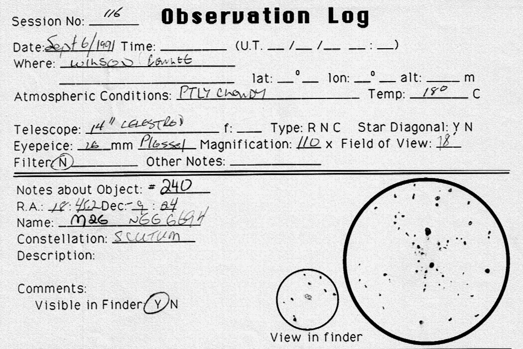 M26 Open Cluster 2 li 240 M26 6694